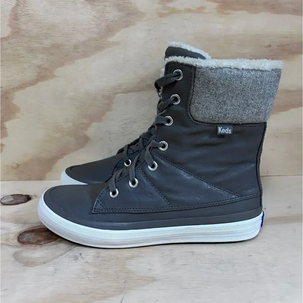 Keds - Juliet High Top - Winter Boots - Gray - Women's - 8 - WF55478